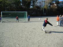 Lucas en train de tirer...